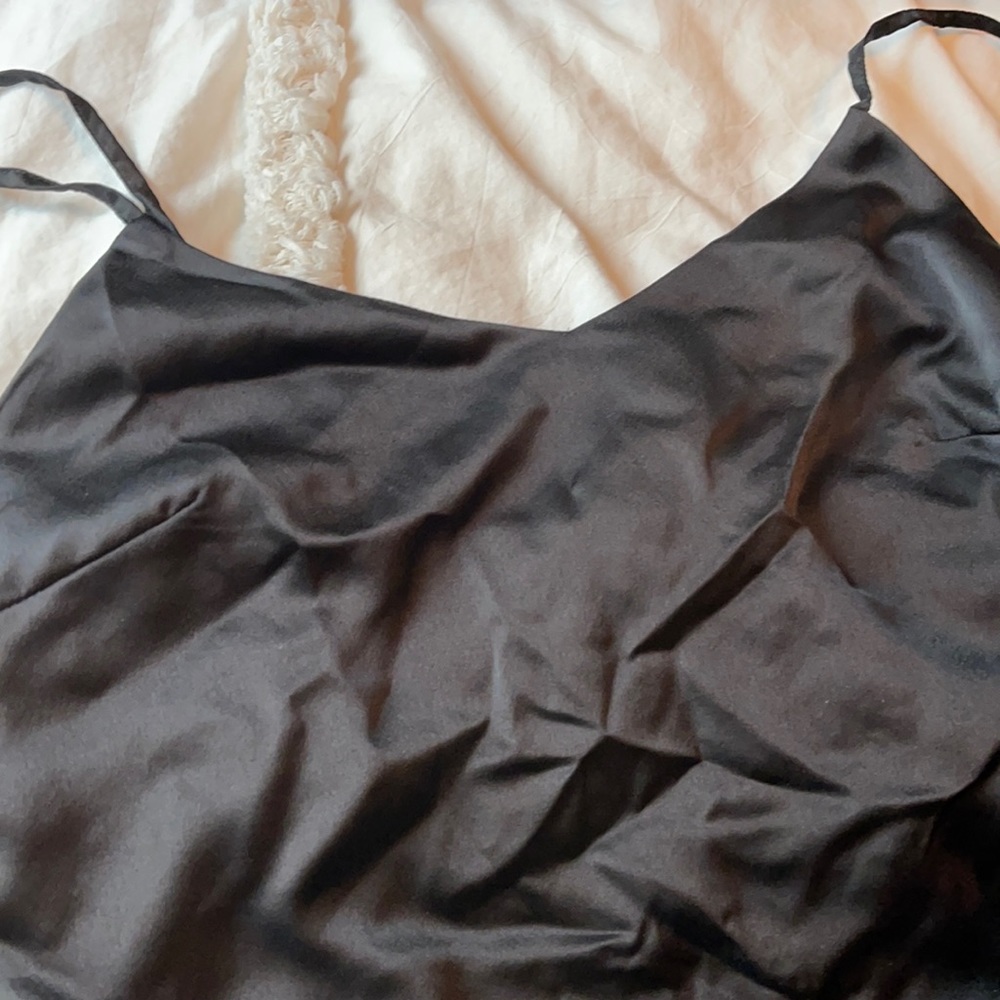 Missguided Silk Slip Dress with Silk Shirt Cover